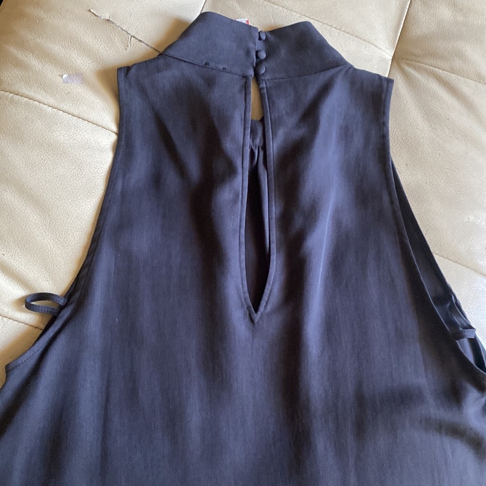 Free People Black Palm Breeze Mock Neck Top | XS | - Picture 8 of 11